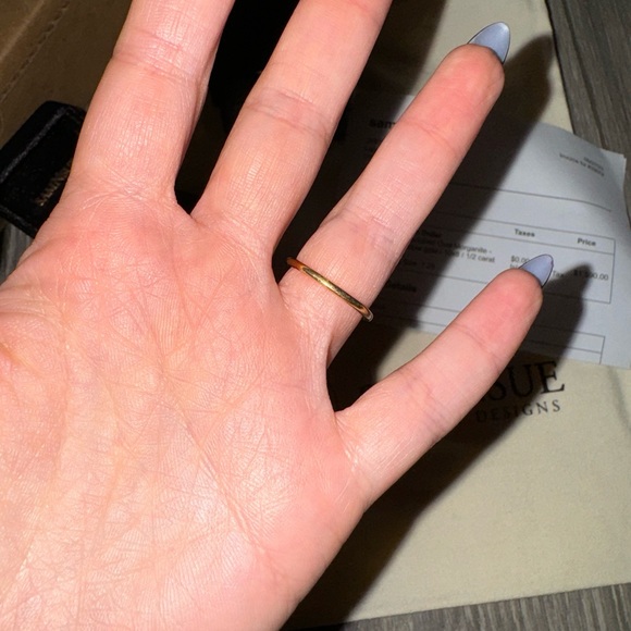 morganite 14k yellow gold diamond ring - Picture 9 of 10